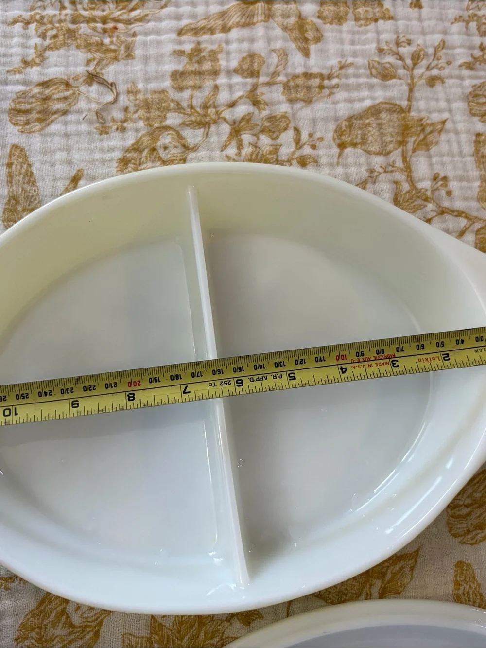 Pyrex Verde Divider Casserole Dish